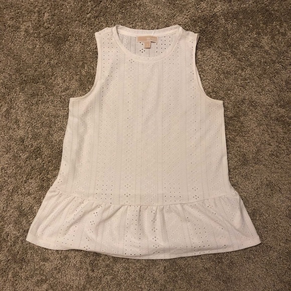 Michael Kors |‎ Sleeveless White Blouse Size Small NWOT - Picture 1 of 5